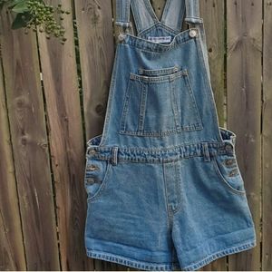 Denim female overalls